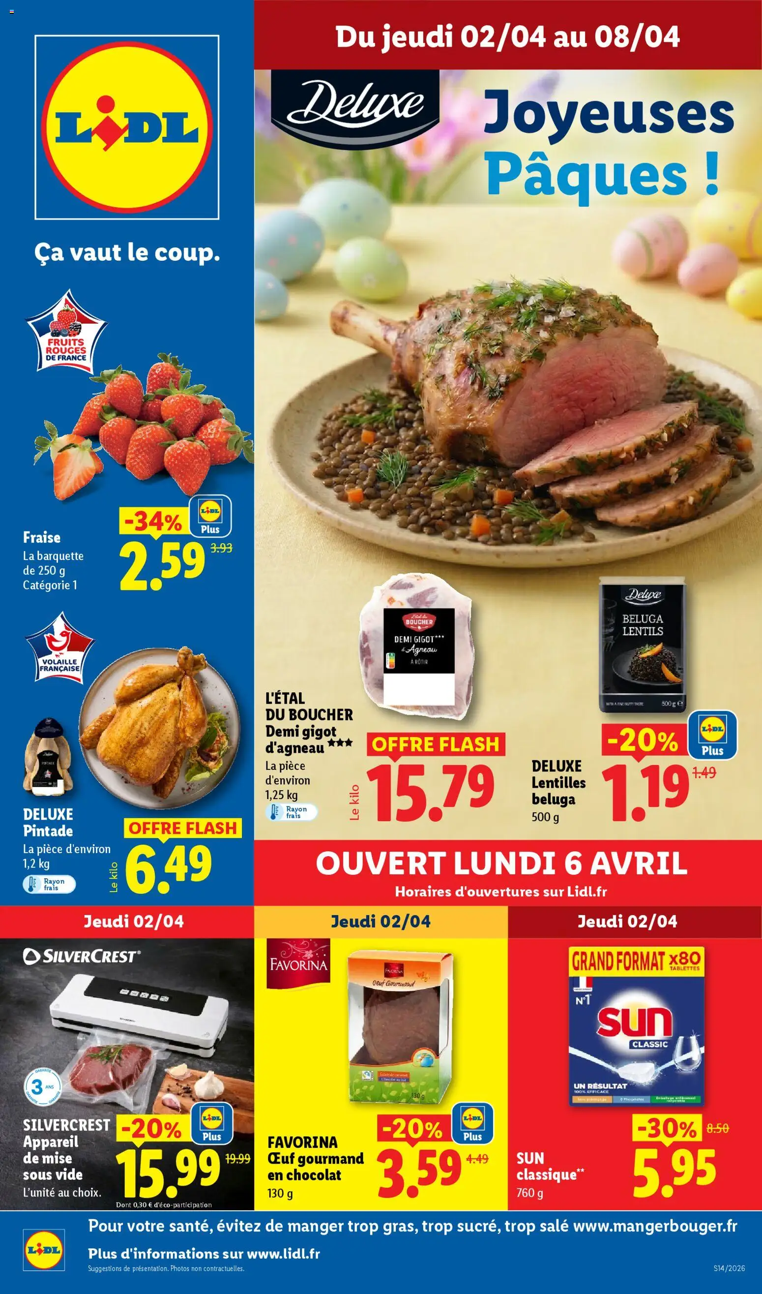 LIDL catalogue semaine 14 - page 1 - valable à partir du 02/04/2026