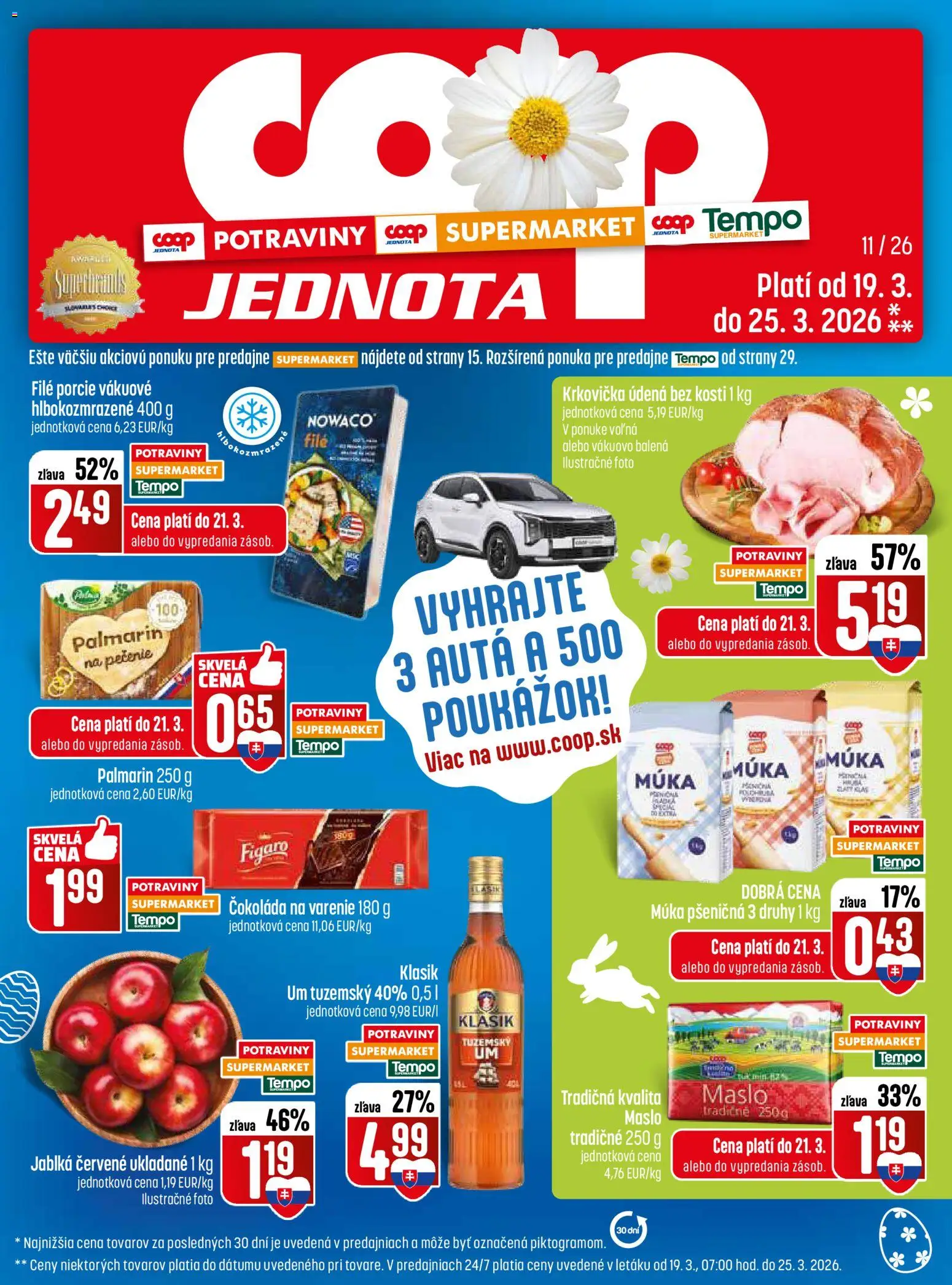 COOP Jednota leták - strana 1- platný od 19.03.2026