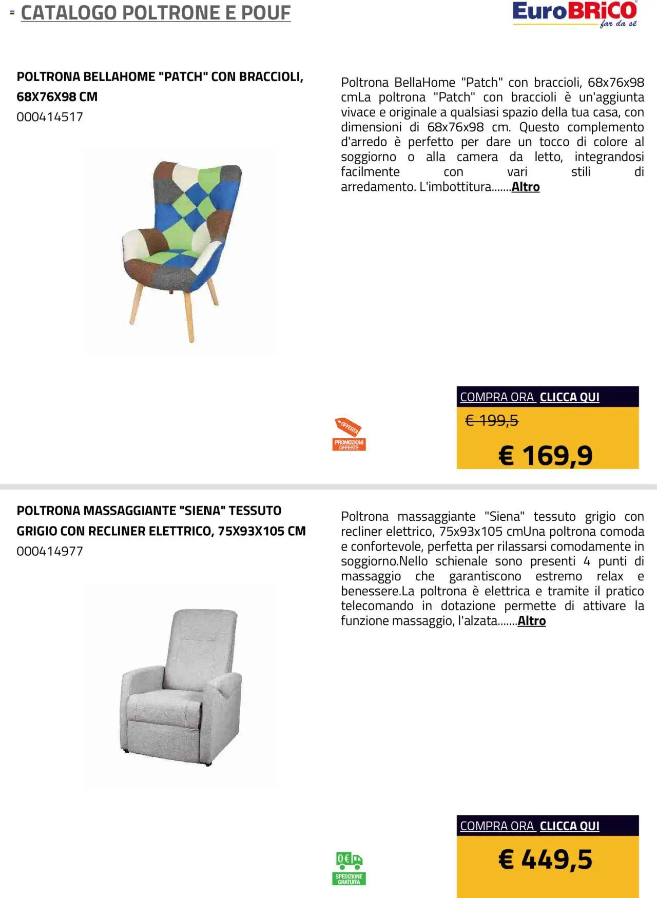 Eurobrico Poltrone e Pouf catalogo - pagina 29 - valido dal 23/07/2025