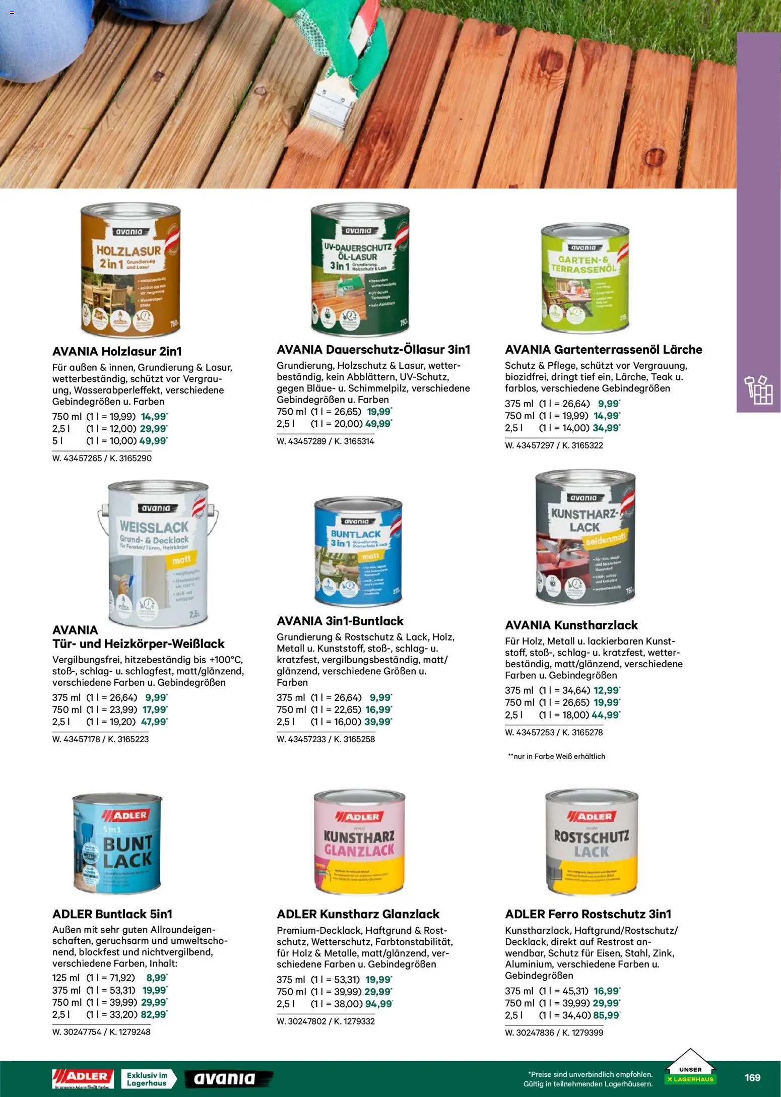 Lagerhaus  Garten und Freizeit Katalog 2026 - page 169- valid from 22.02.2026