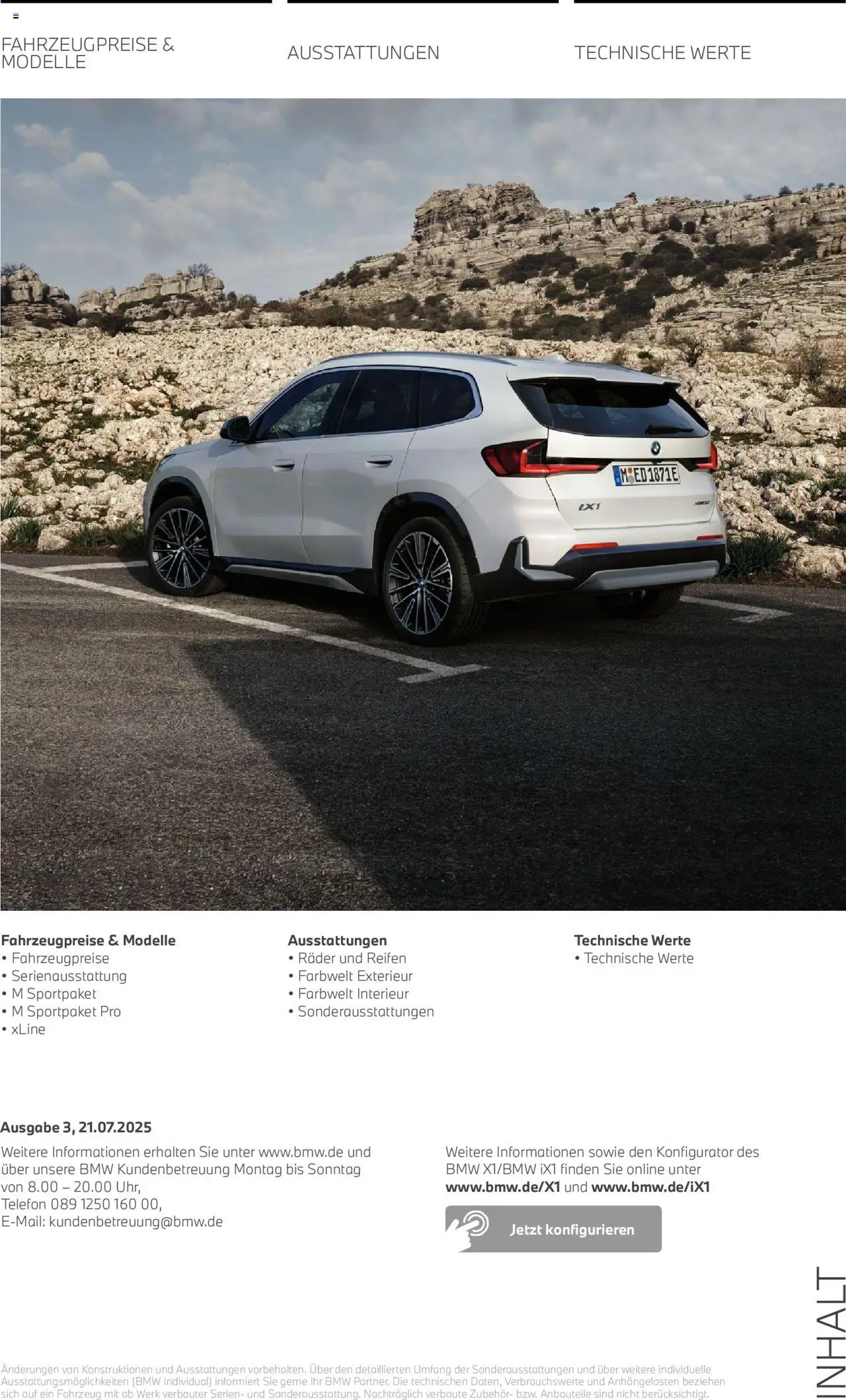 BMW X1 - Seite 2 - gültig ab 01.07.2025