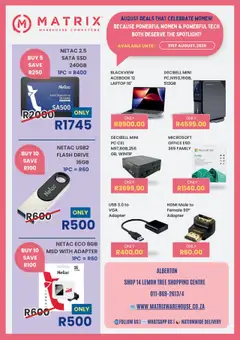 Preview Matrix Warehouse Specials valid from 01/08/2025