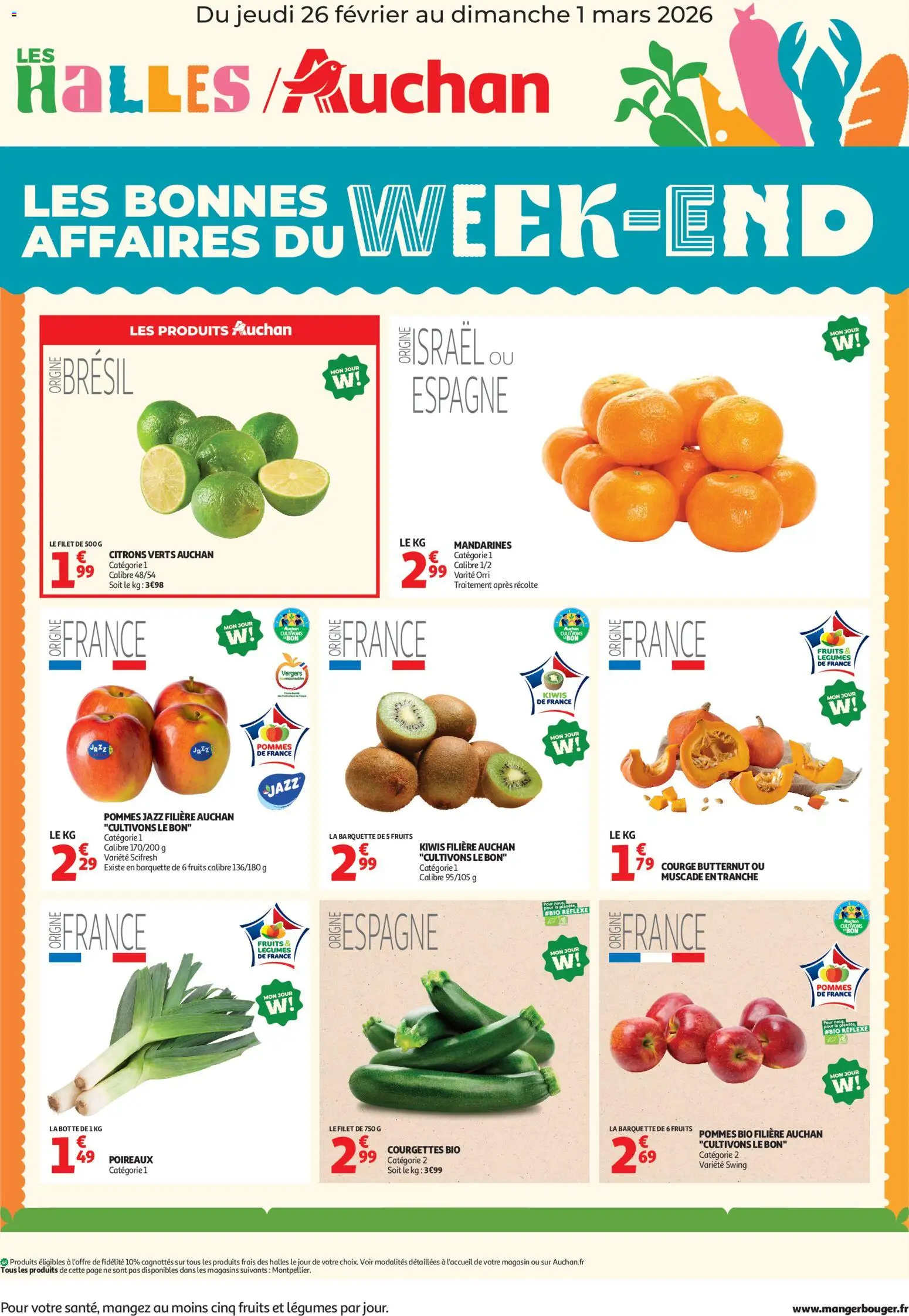 Auchan - Les bons plans du week-end dans votre hyper ! - pagina 1- geldig vanaf 26/02/2026
