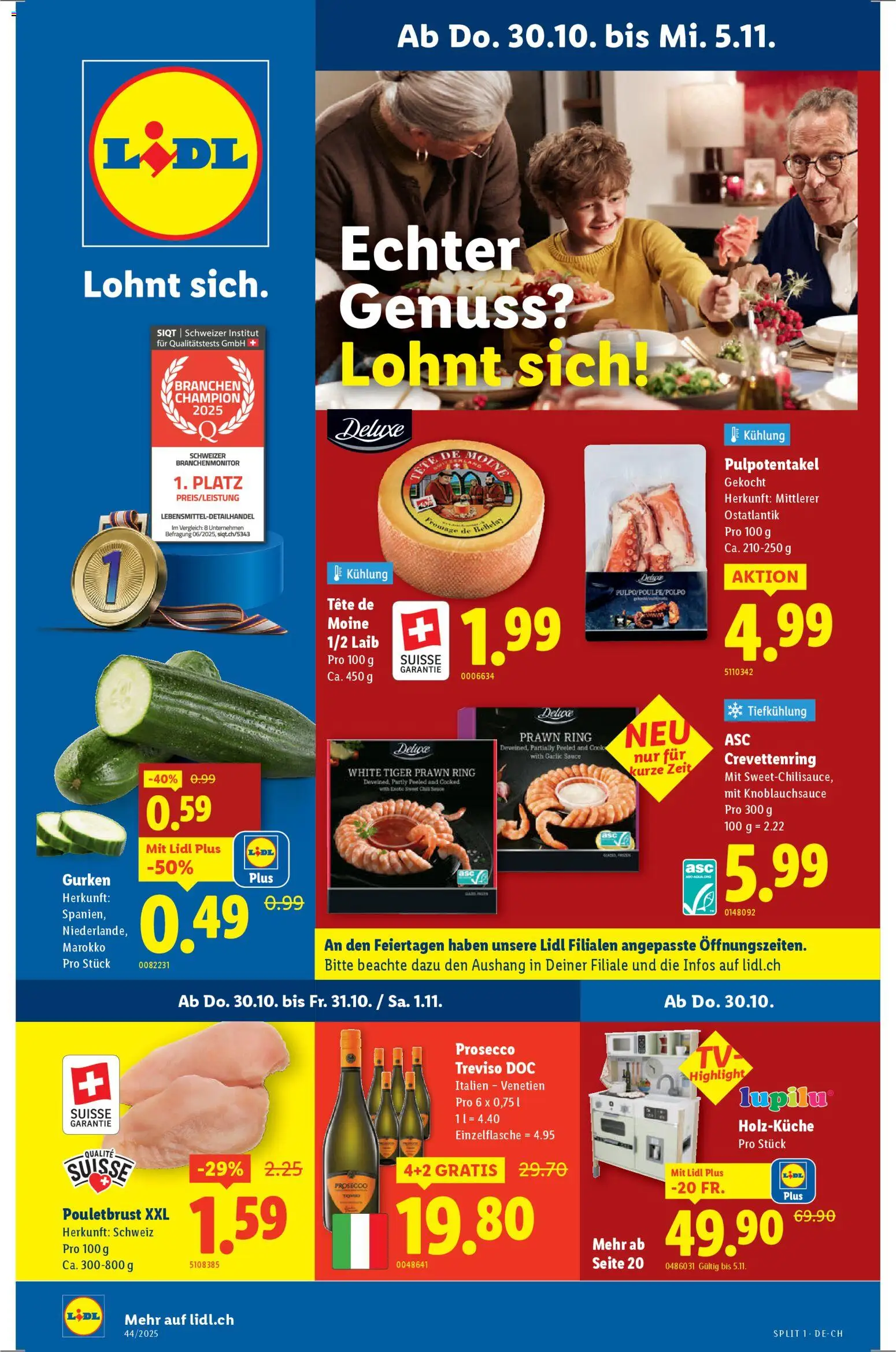 Lidl Aktionen - Seite 1- gültig ab 30.10.2025
