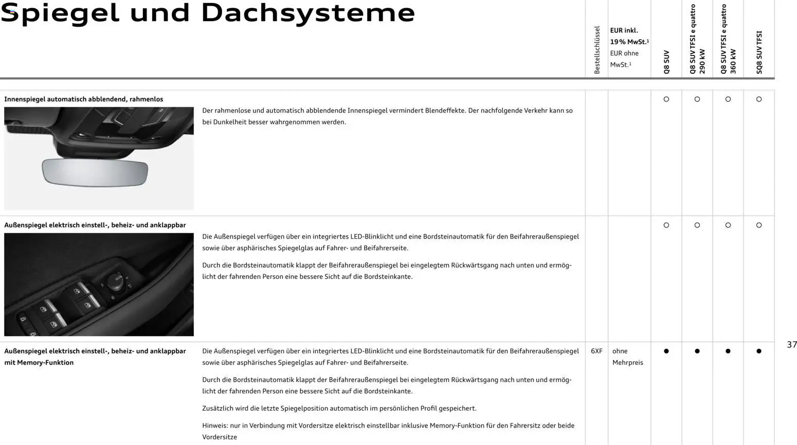 Audi Q8 - Seite 37 - gültig ab 06.11.2025