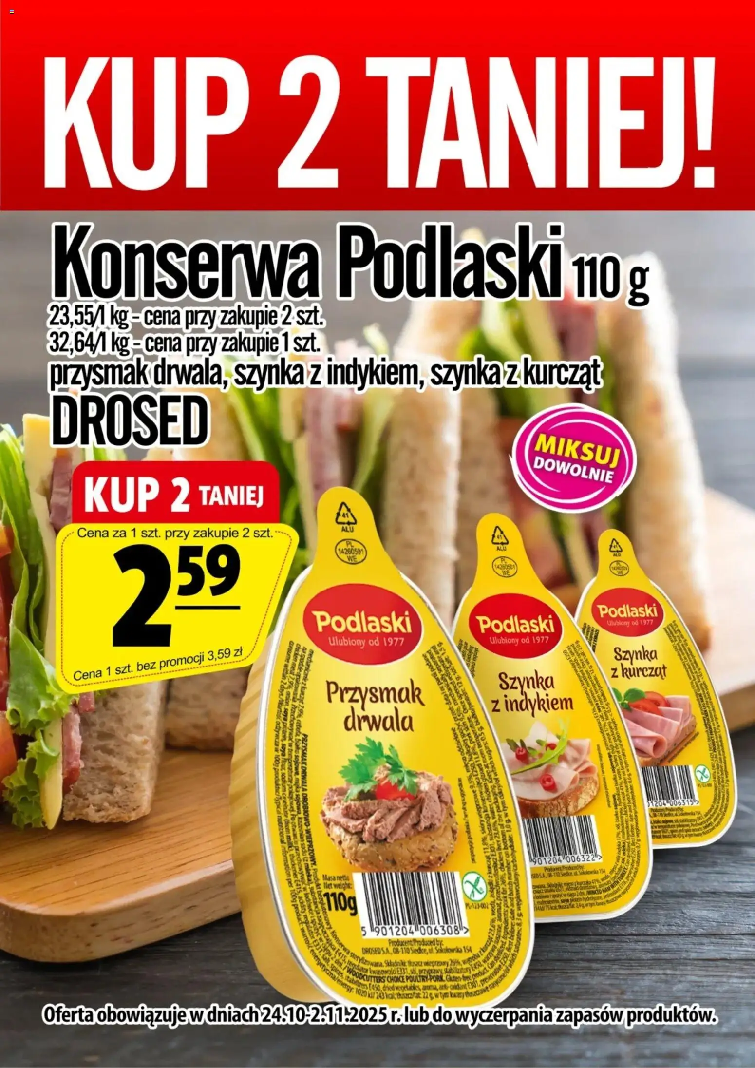 Prim Market Promocja - Konserwa Podlaski - strona 1- ważny od 24.10.2025
