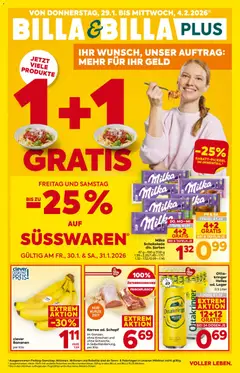 Vorschau Billa Flugblatt gültig ab 29.01.2026