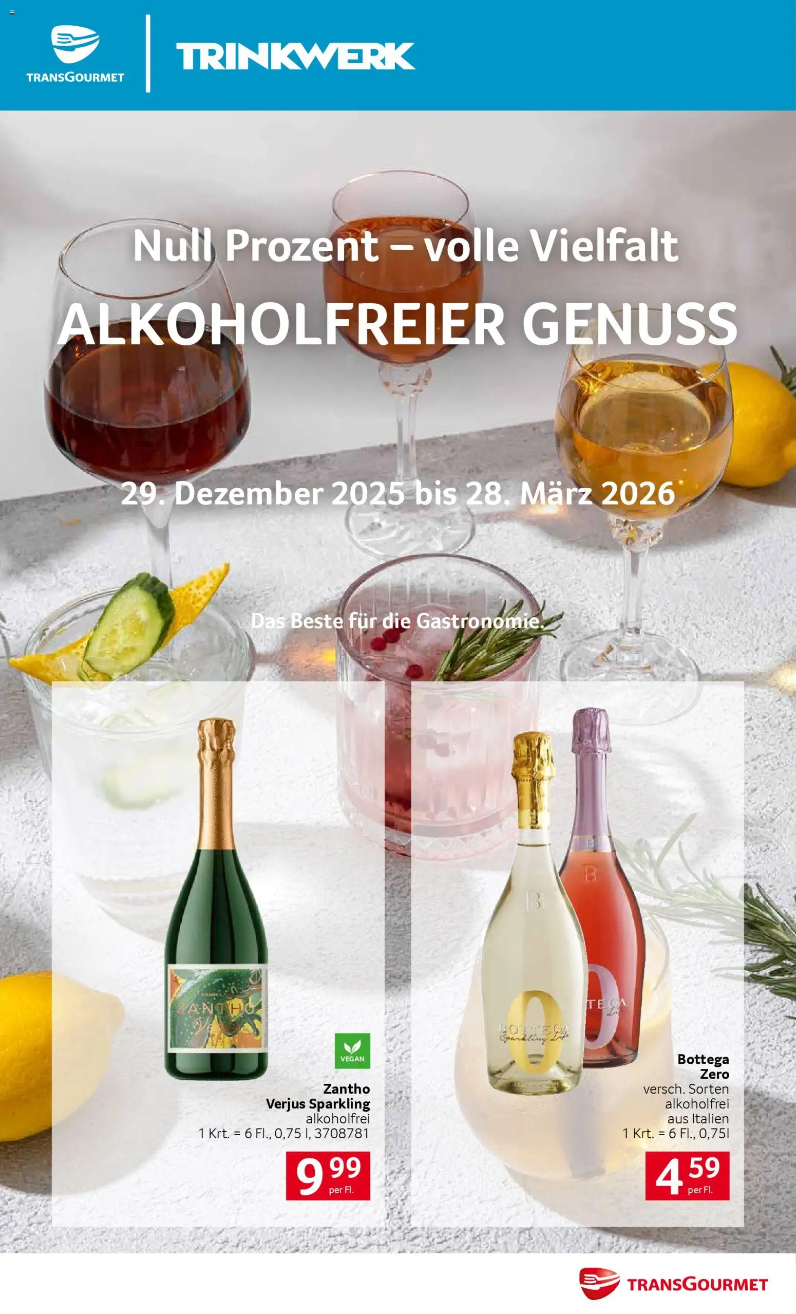 Transgourmet  Getränke alkoholfrei - Seite 1- gültig ab 29.12.2025
