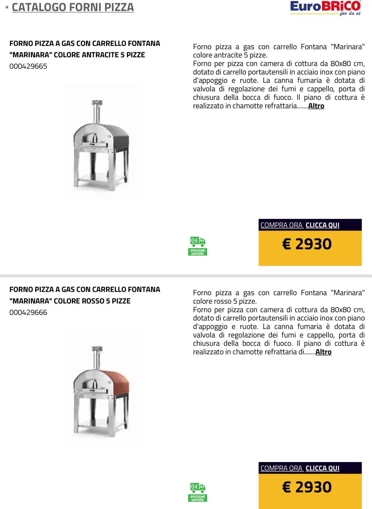 Eurobrico Forni Pizza catalogo - pagina 32 - valido dal 23/07/2025