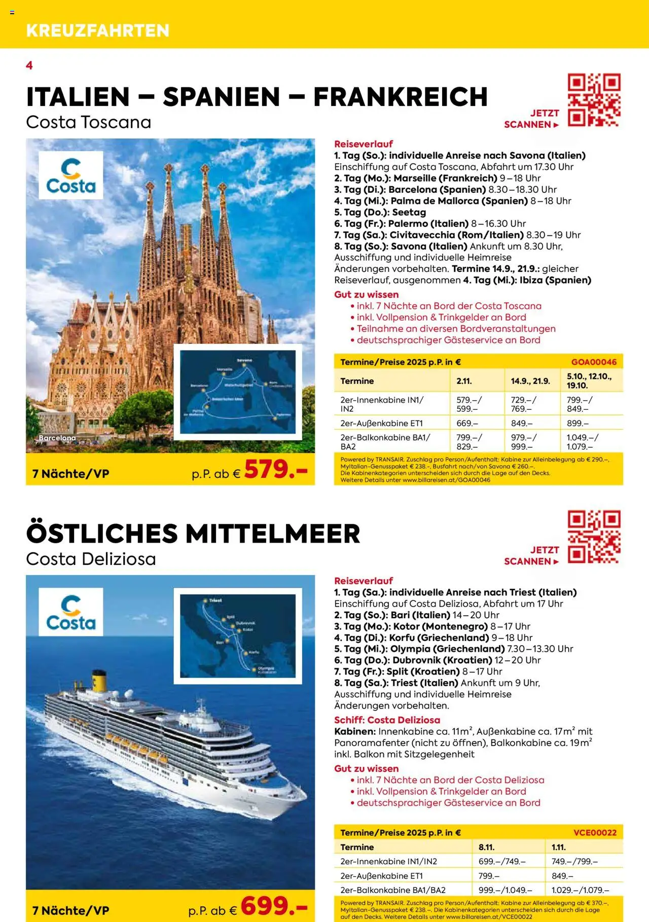 Billa Kreuzfahrt Highlights 2025 - page 4- valid from 03.06.2025