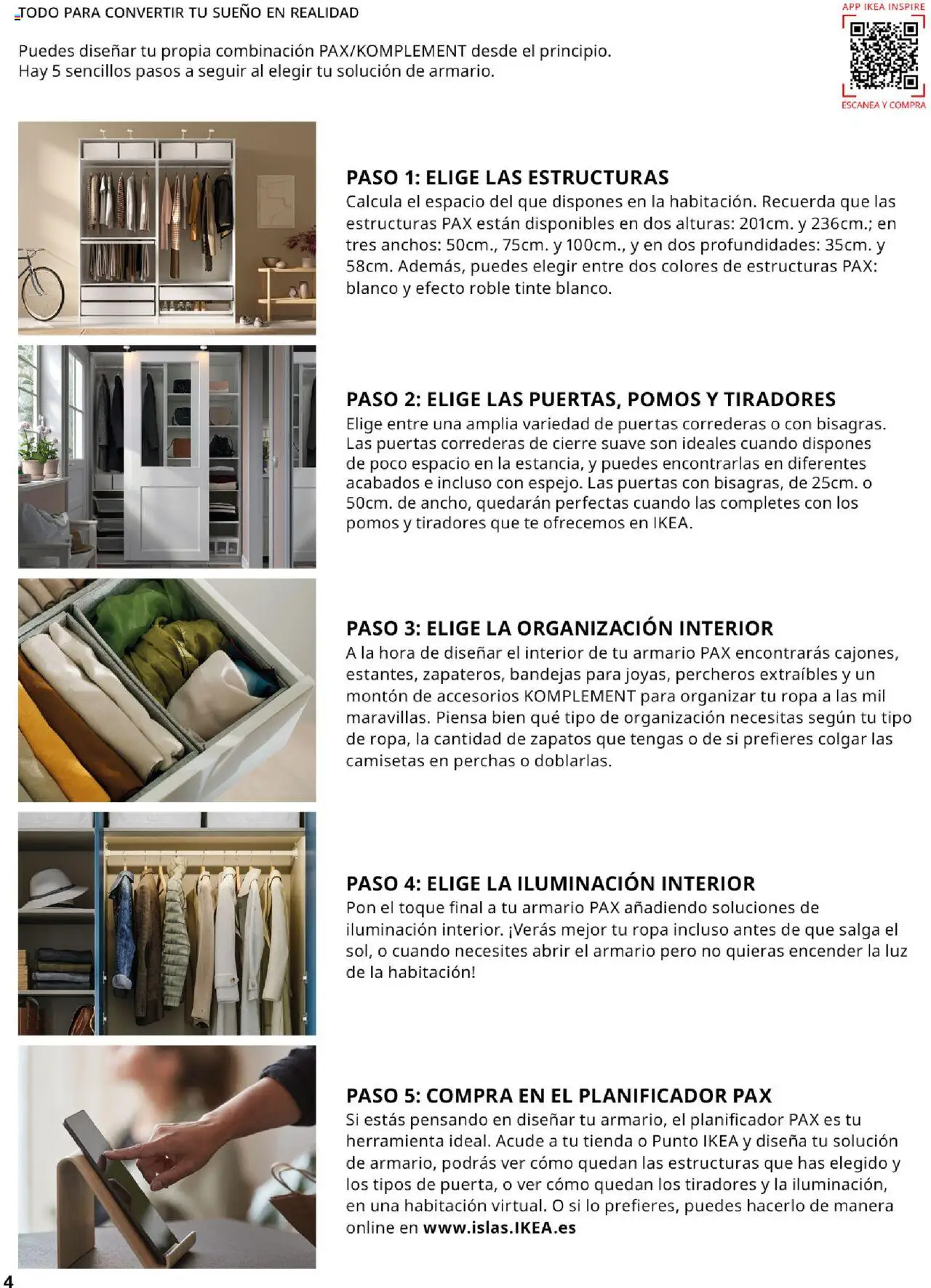 Catálogo IKEA Pax y Komplement - Página de 4 - Válido desde 01/09/2025