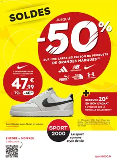 Aperçu Sport 2000 soldes valable à partir du 07/01/2026