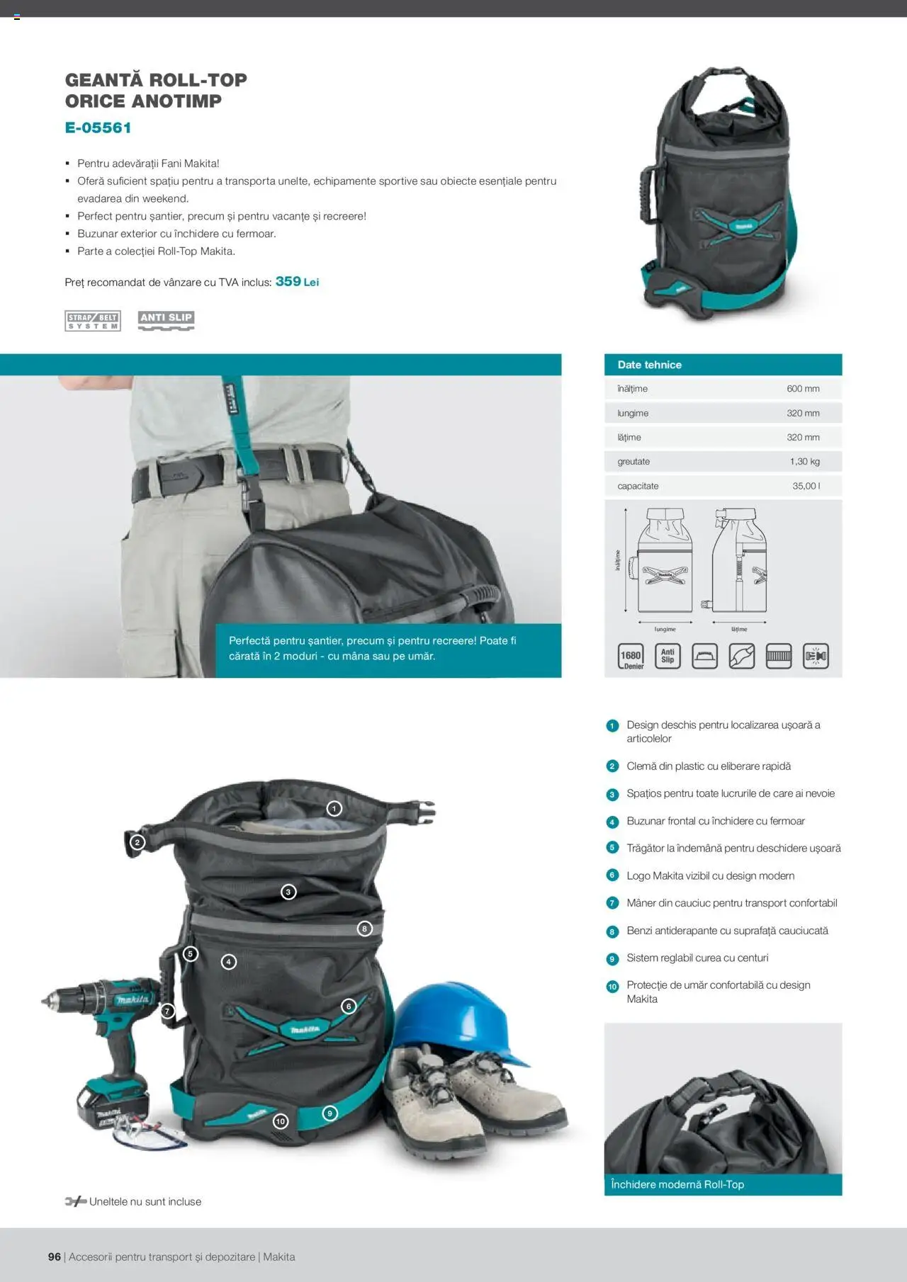 Makita catalog - Accesorii pentru transport si depozitare   - pagina 96- valabil de la 06.09.2021