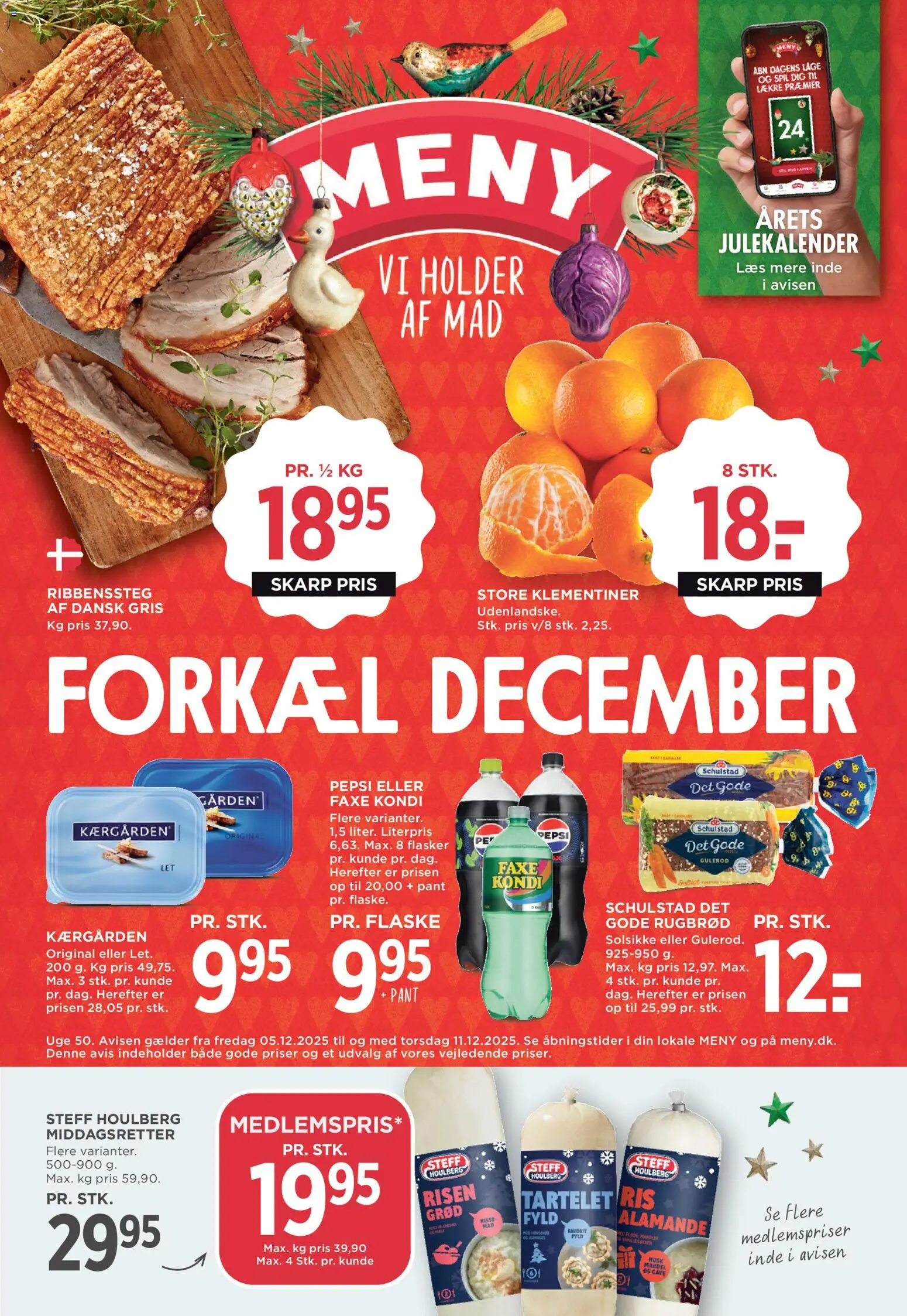 Meny - Tilbudsavis - side 1- gyldig fra 05/12/2025
