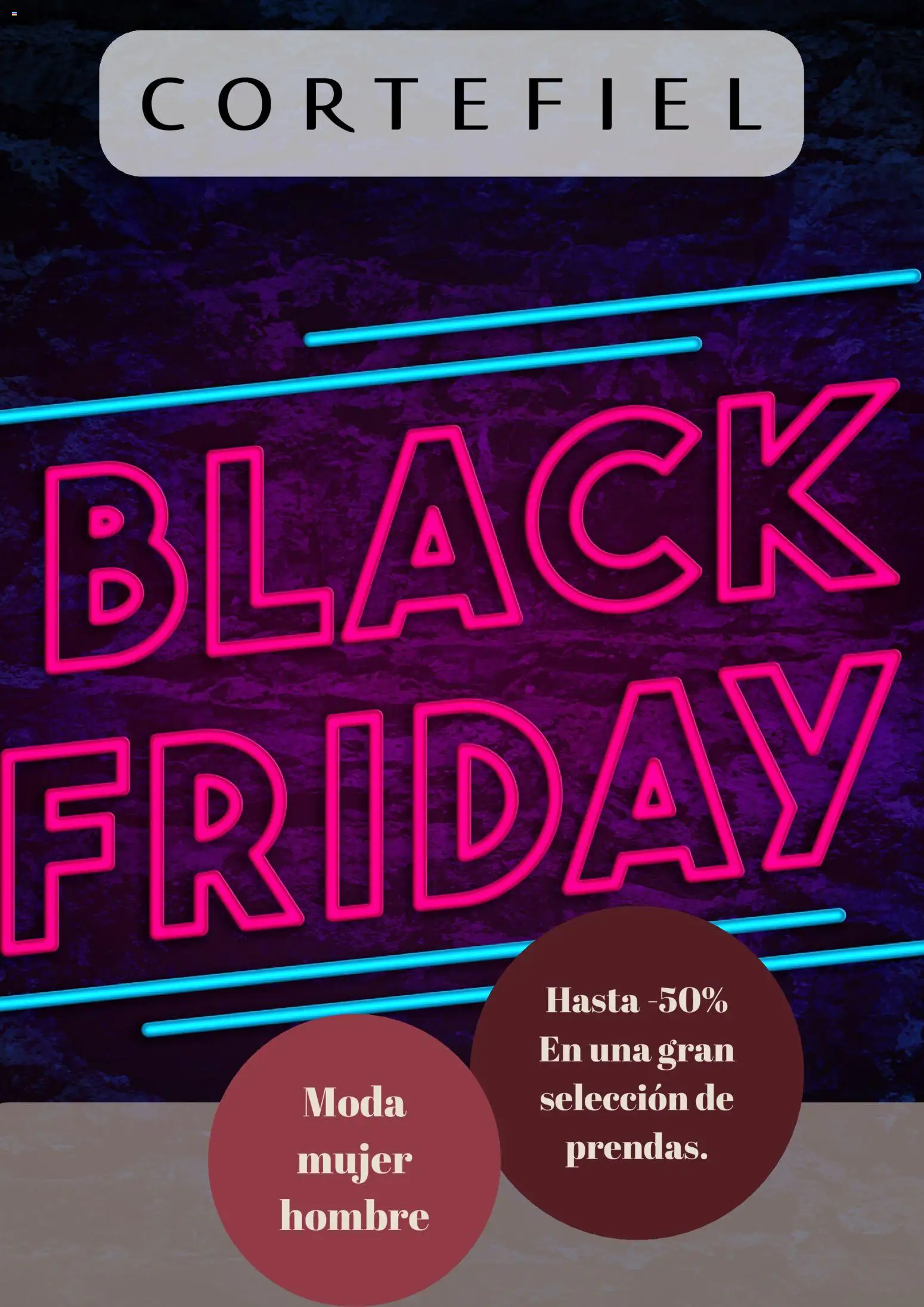 Cortefiel Black Friday - Página de 1 - Válido desde 19/11/2025