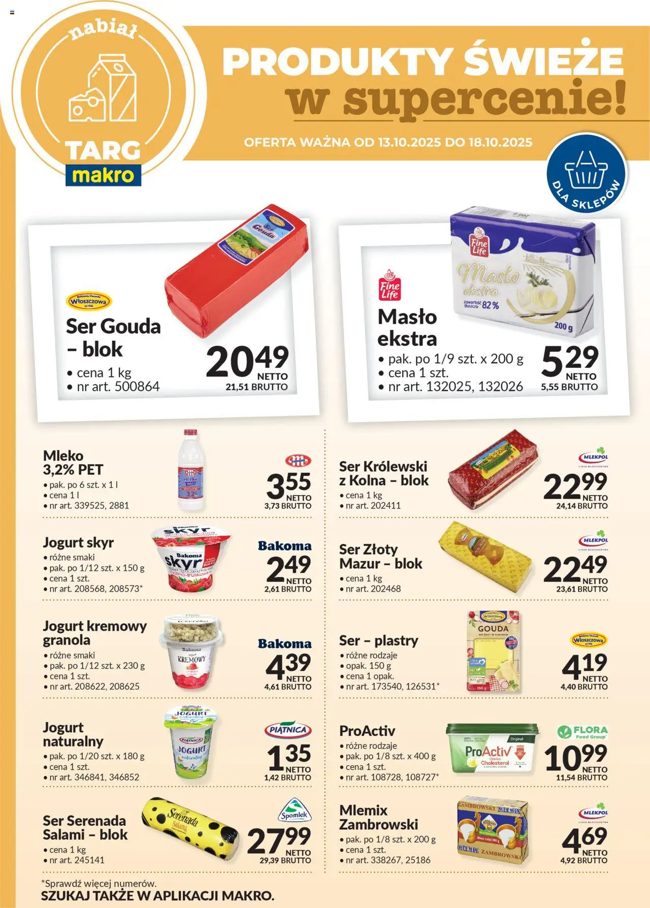 Makro Gazetka - Oferta świeża w super cenach - strona 1- ważny od 13.10.2025