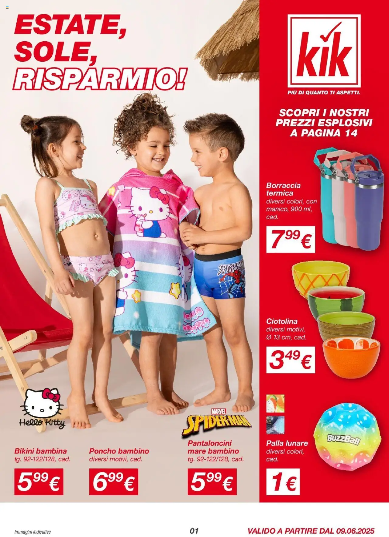 Volantino KiK	 - pagina 1 - valido dal 08/06/2025