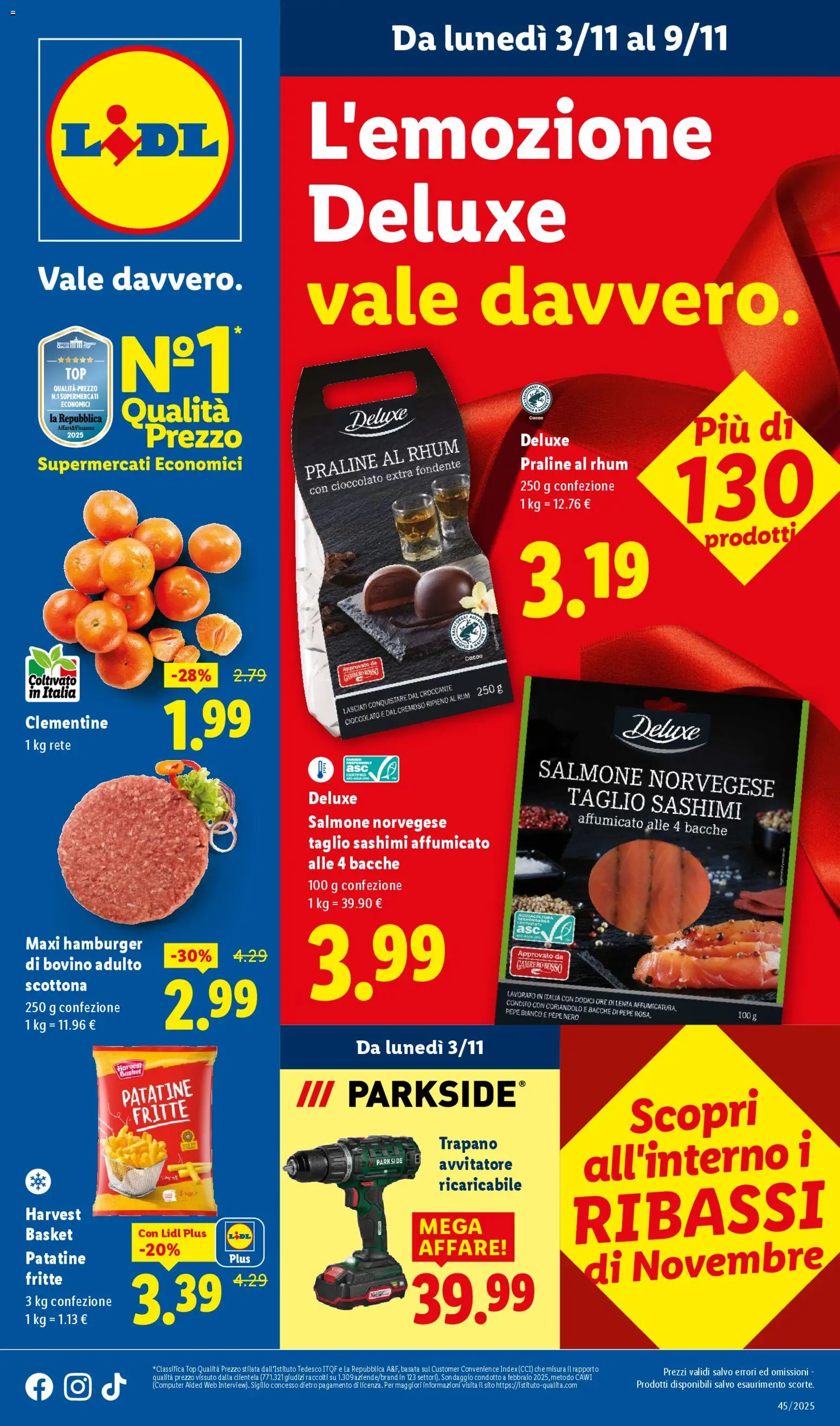 Volantino Lidl	 - pagina 1 - valido dal 03/11/2025