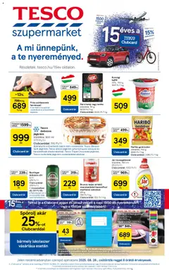 Előnézet Tesco Szupermarket - Akciós újság  érvényes 2025.08.28.-tól