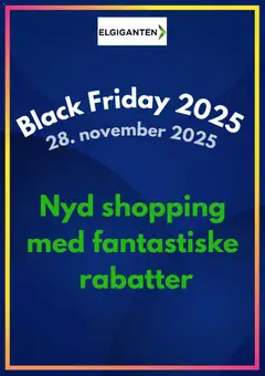 Forhåndsvisning Elgiganten - Black Friday varsel gyldig fra 31/10/2025