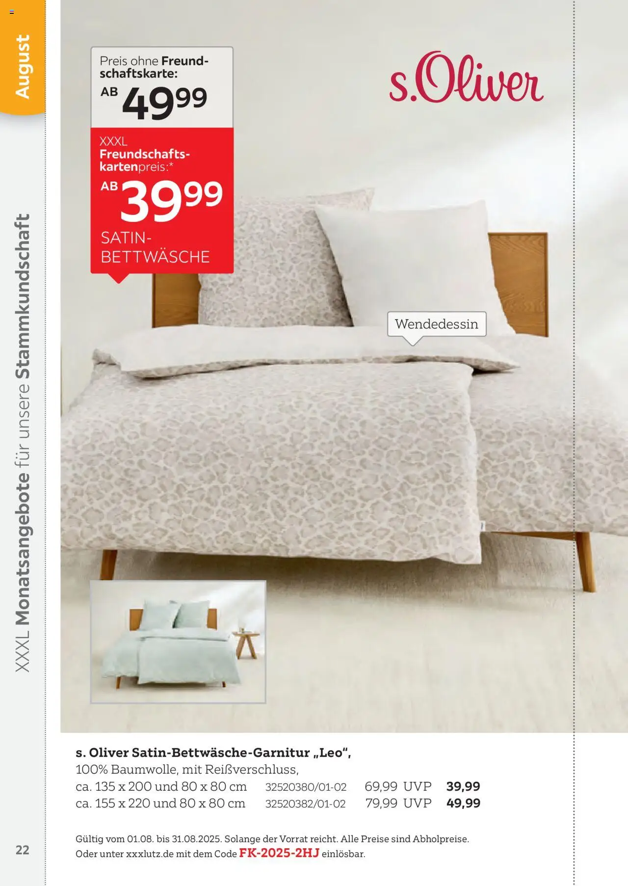 XXXL Lutz Freundschaftskartenjournal - Seite 22 - gültig ab 01.08.2025