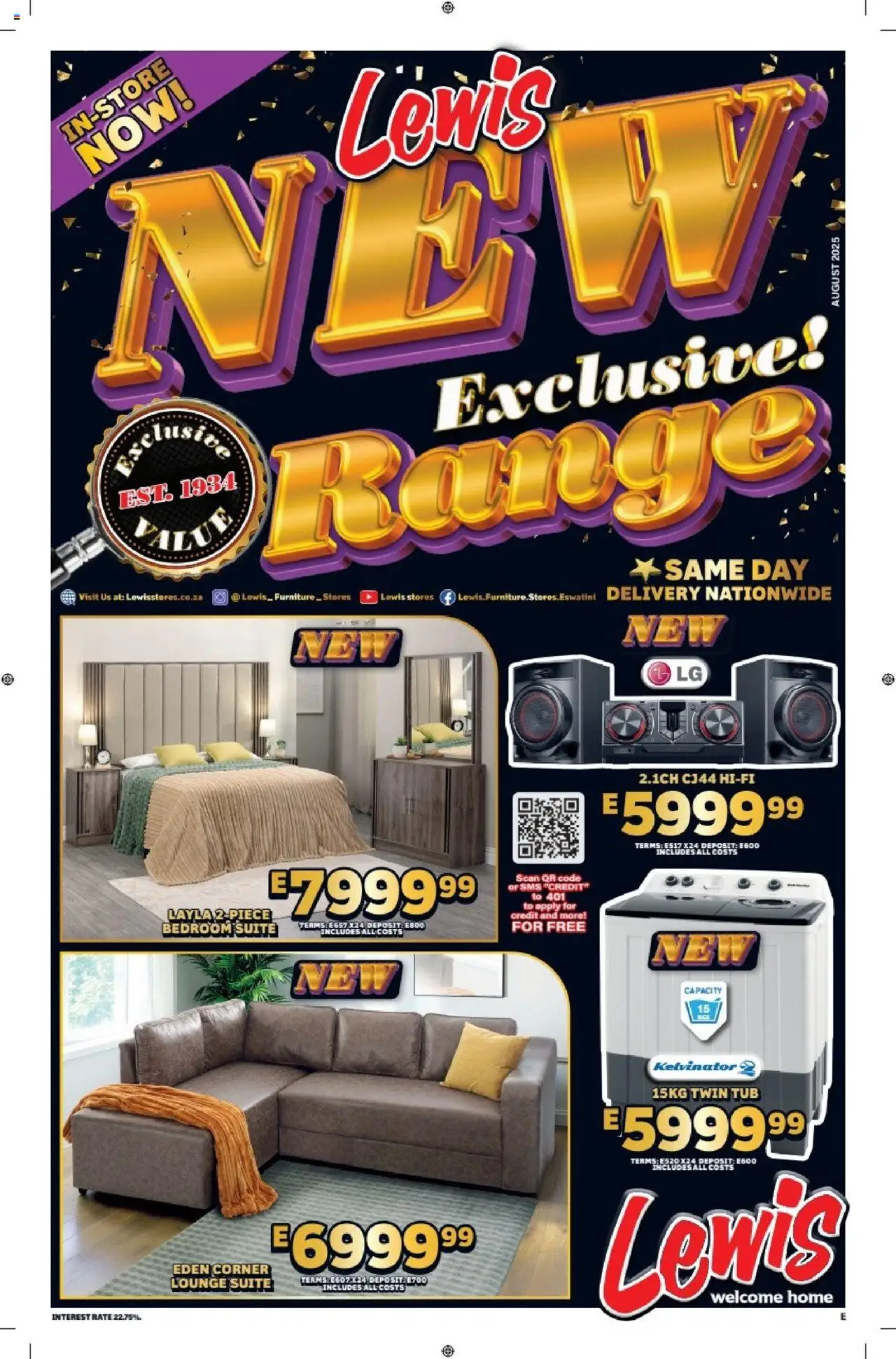 Lewis Stores - Eswatini Brochure - page 1- valid from 11/08/2025
