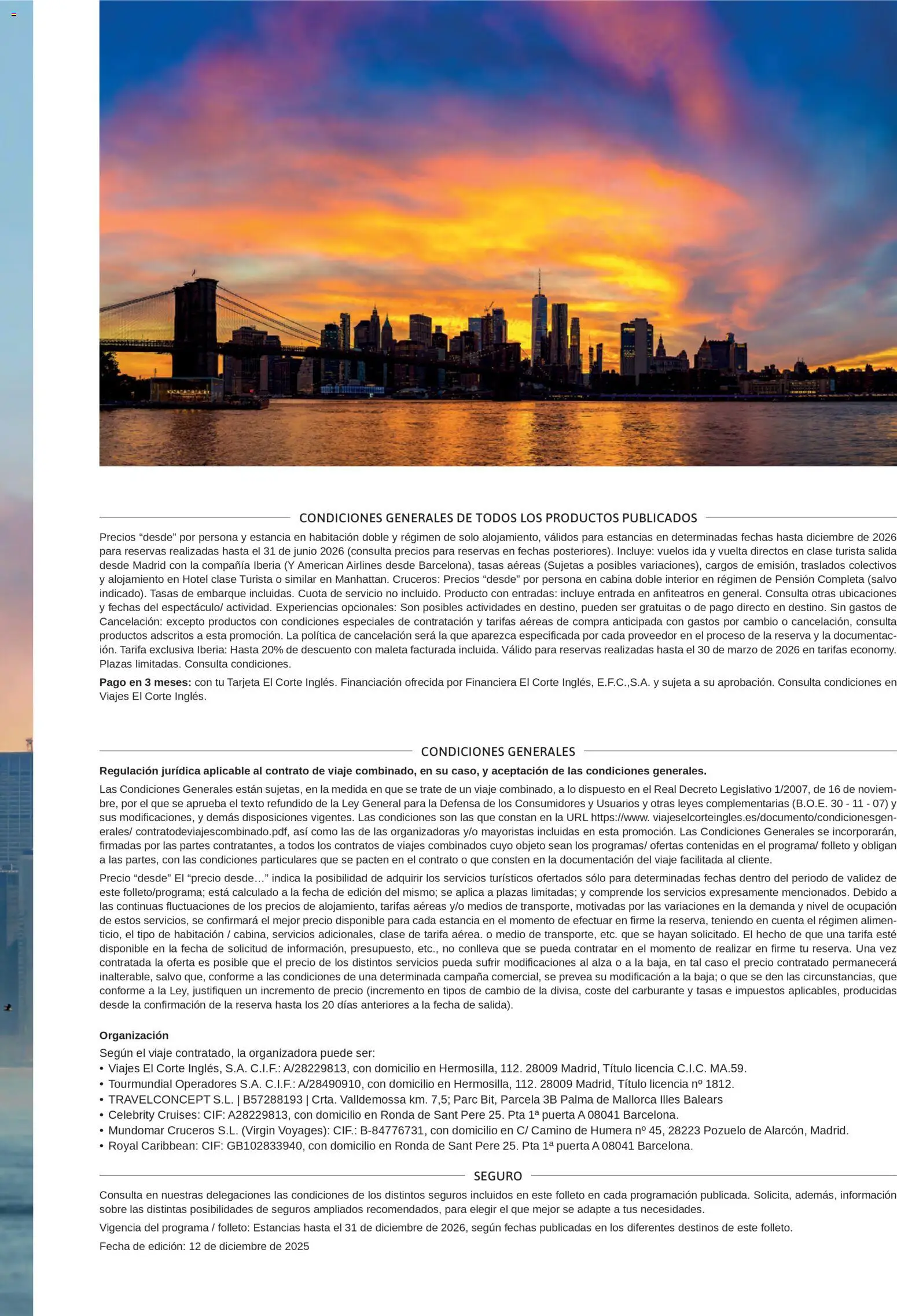 Viajes El Corte Inglés Nueva York - Página de 19 - Válido desde 14/01/2026