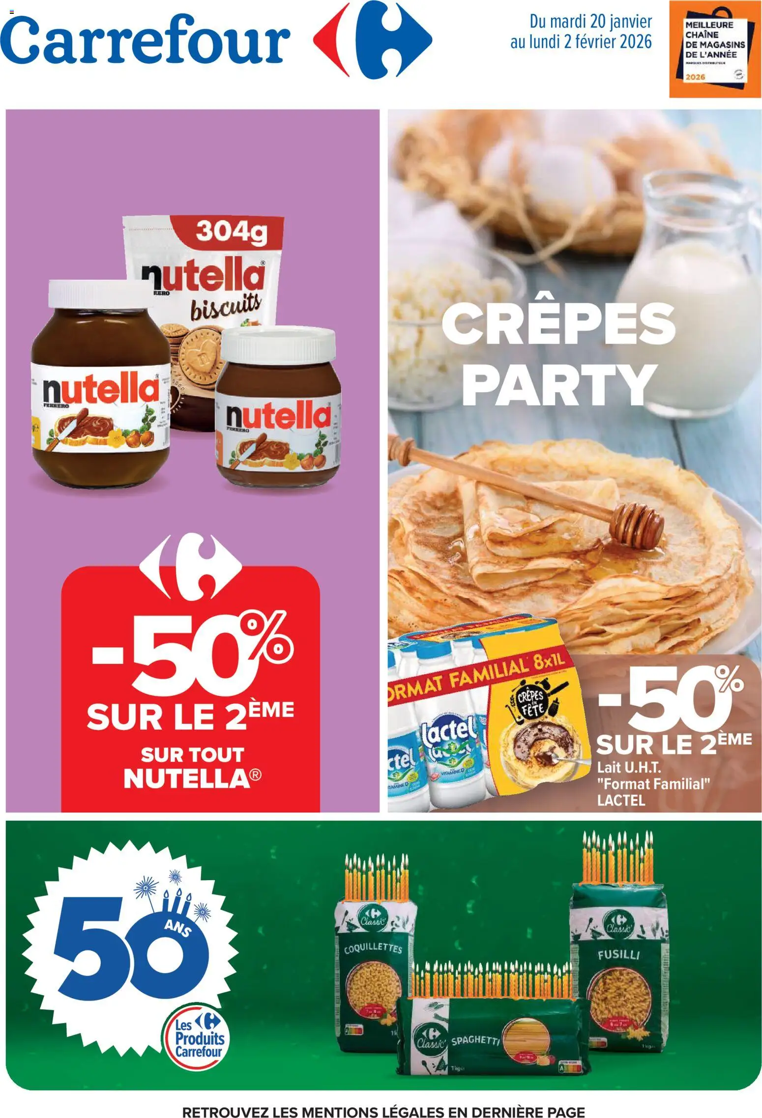 Carrefour catalogue semaine 4 - page 1 - valable à partir du 20/01/2026