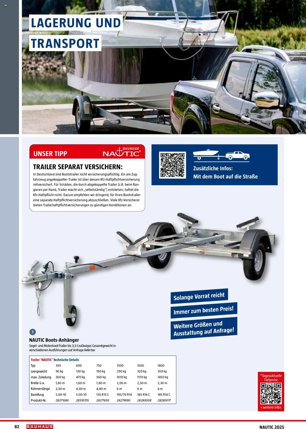 Bauhaus Nautic Katalog / Der Wassersport-Ausrüster 2025 - Seite 82 - gültig ab 20.01.2025