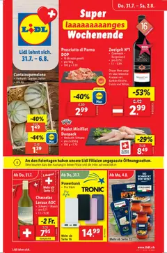 Vorschau Lidl Aktionen gültig ab 31.07.2025