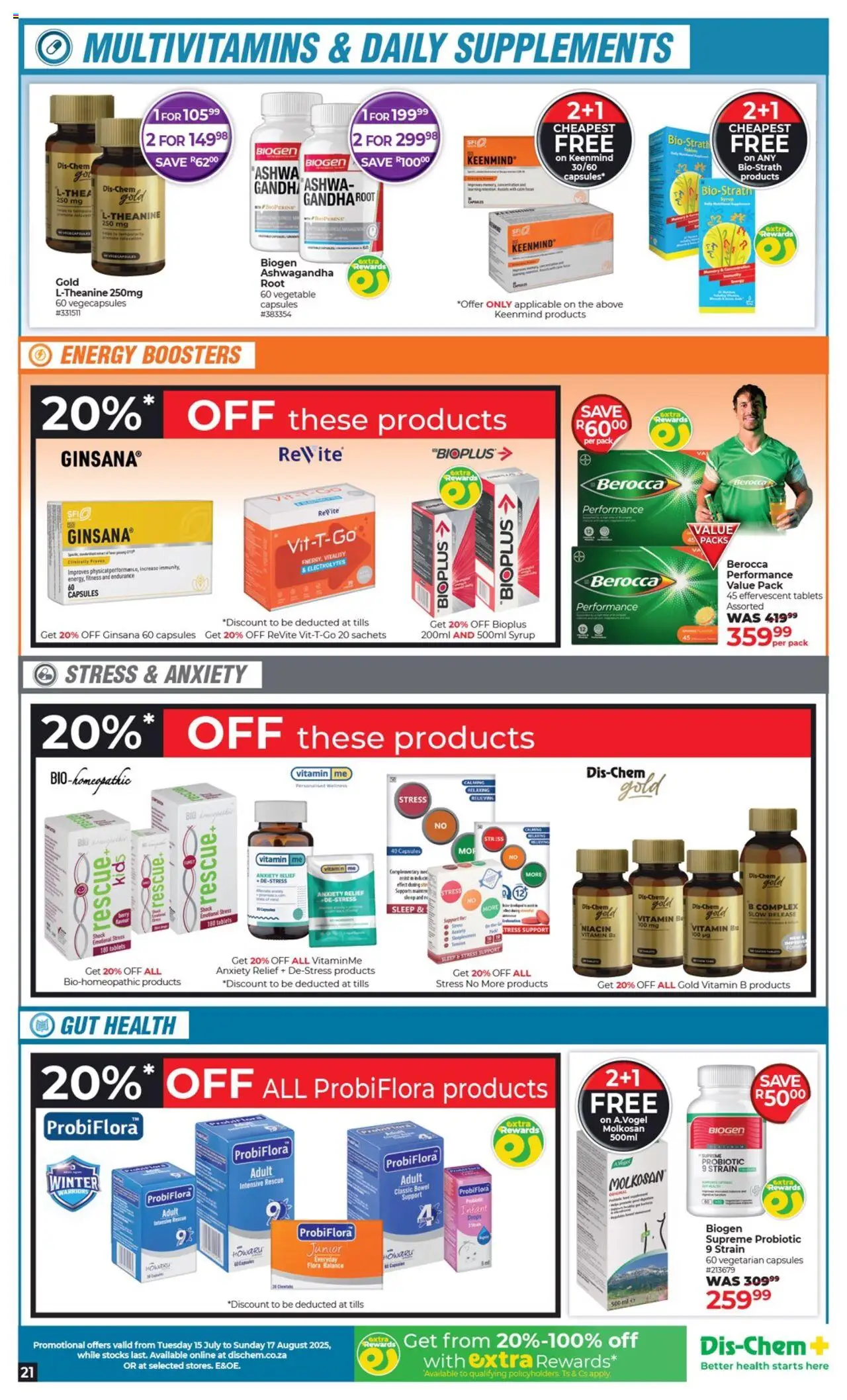 Dis-Chem Specials - page 21- valid from 15/07/2025