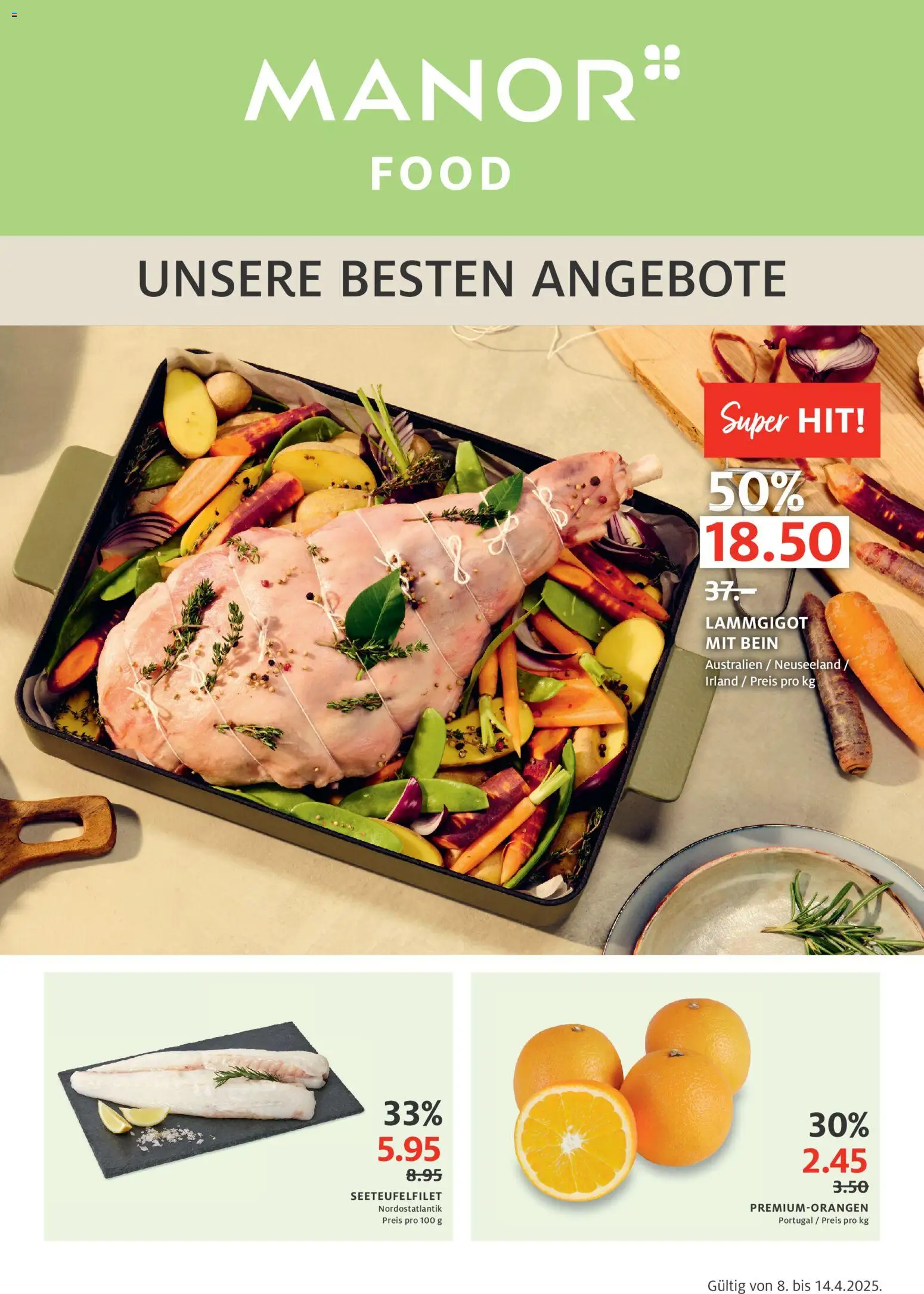 Manor aktionen - Seite 1- gültig ab 08.04.2026