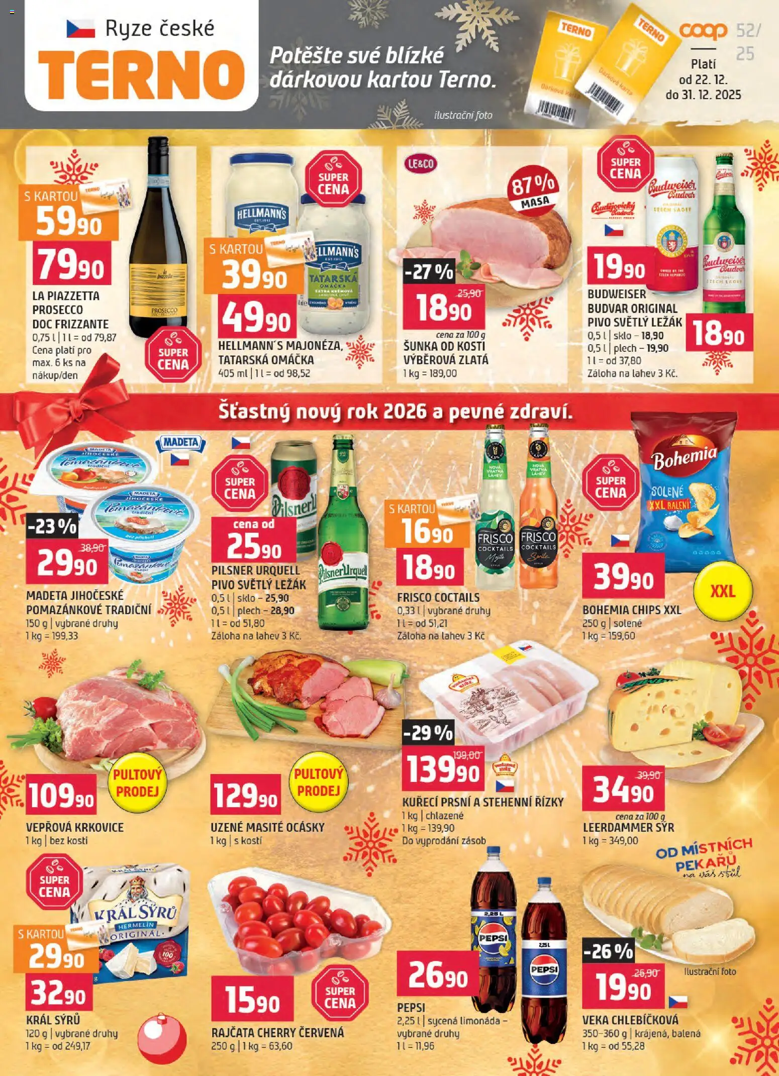 Terno leták - strana 1- platný od 22.12.2025