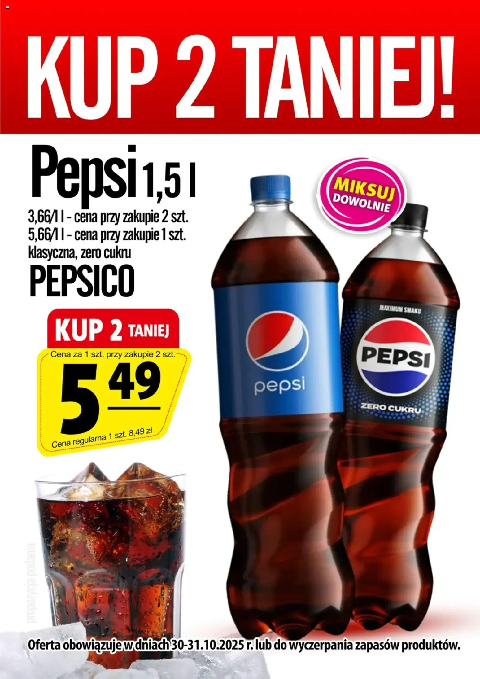 Prim Market Promocja - Pepsi 1,5 l - strona 1- ważny od 30.10.2025