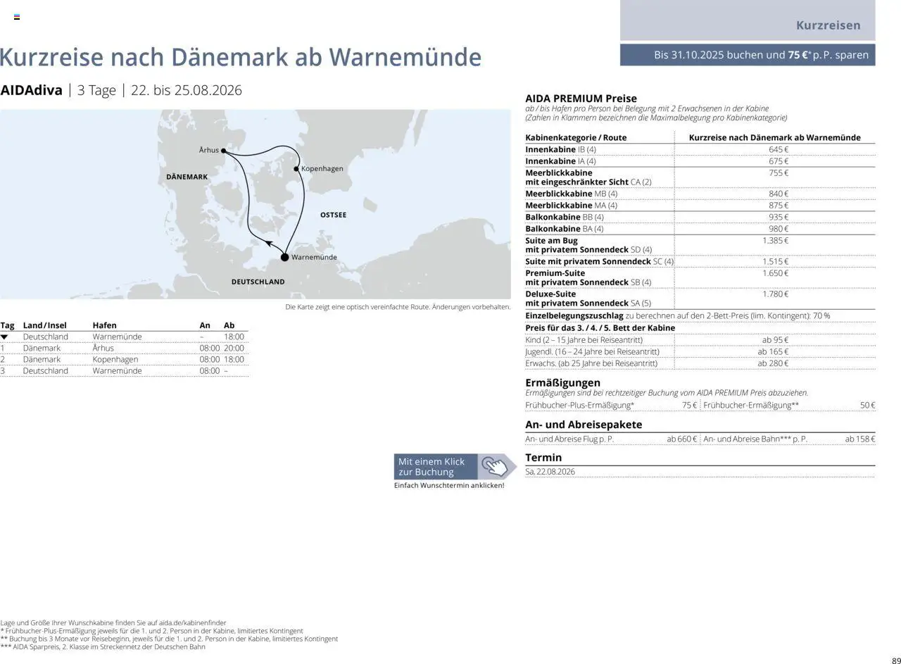 Aida Sommer 2026 - Seite 89 - gültig ab 01.03.2026