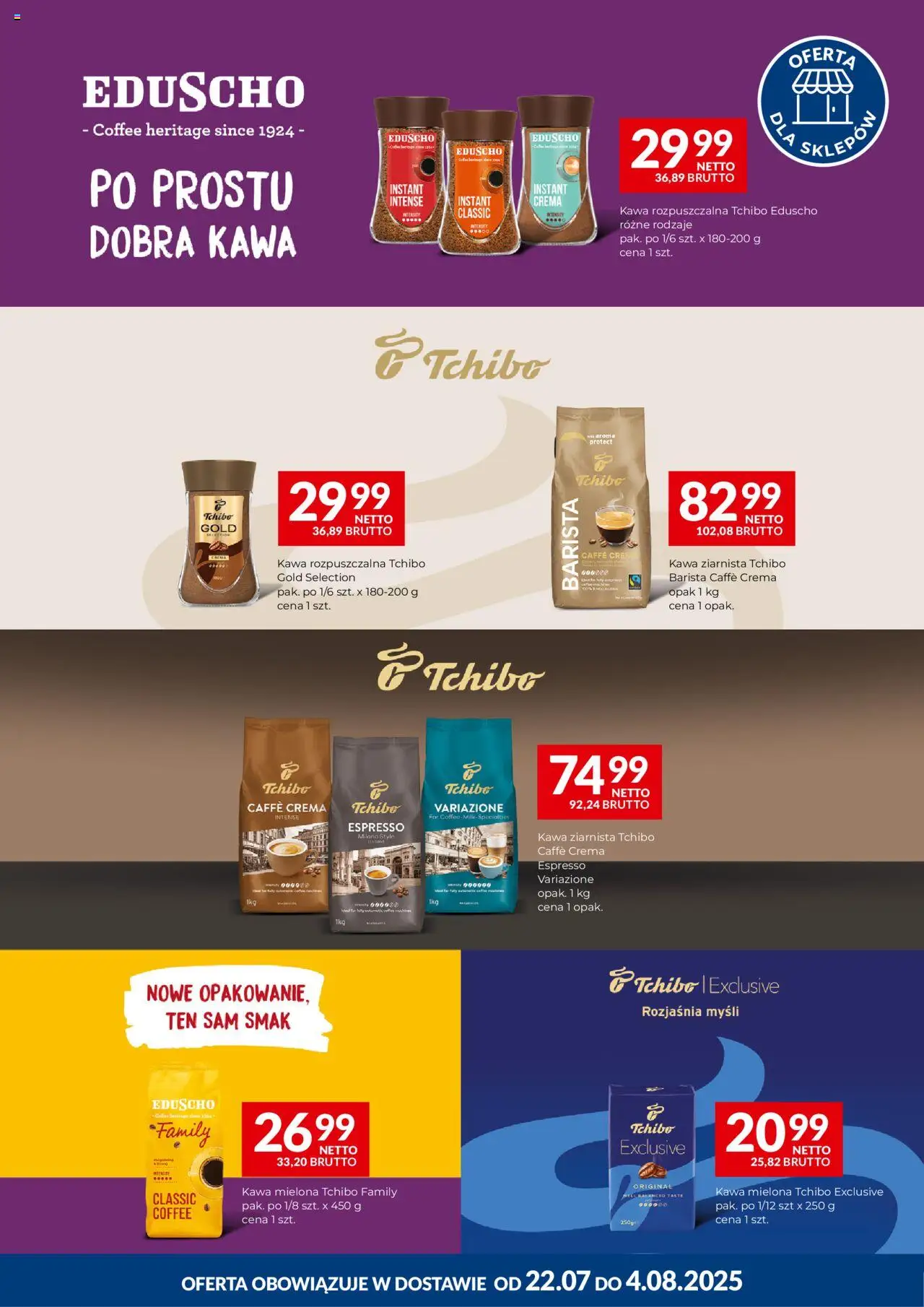 Makro Gazetka - Kawy Tchibo - strona 1- ważny od 22.07.2025