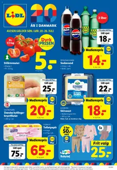 Forhåndsvisning Lidl - Tilbudsavis gyldig fra 20/07/2025