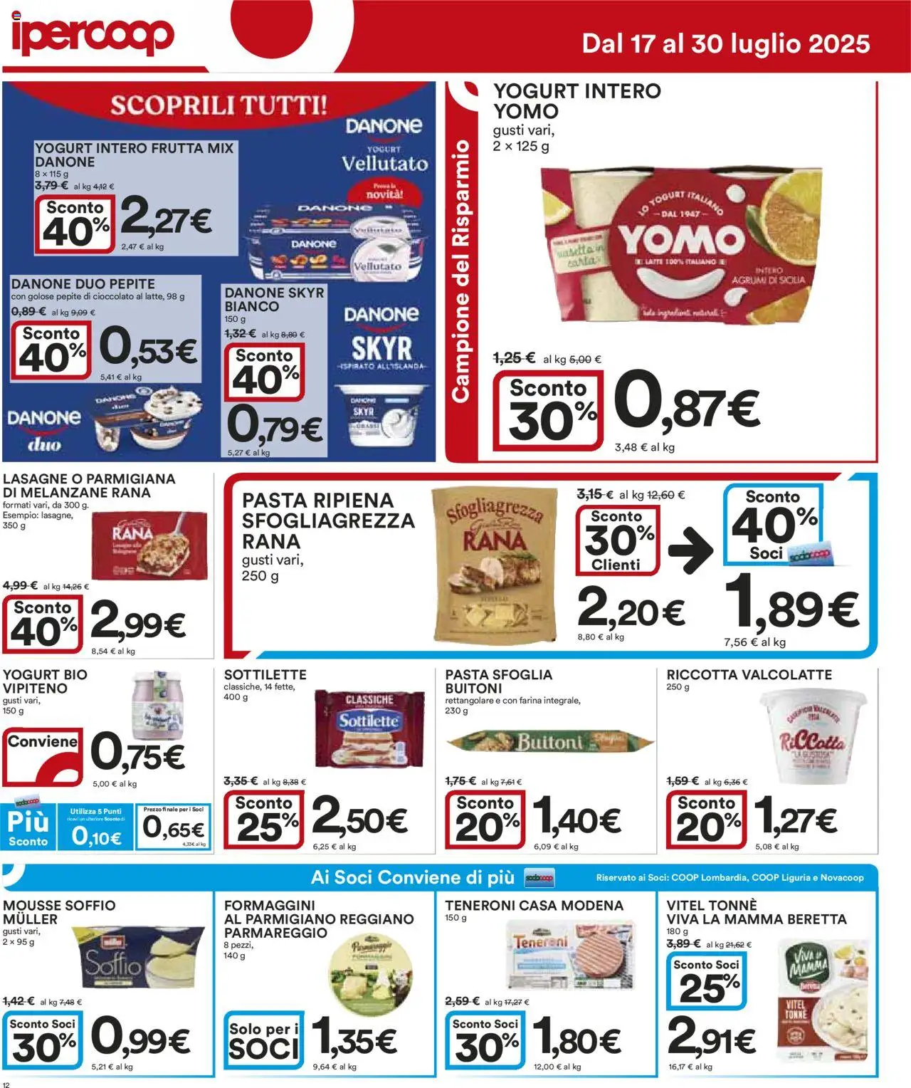 Volantino Ipercoop	 - pagina 12 - valido dal 17/07/2025
