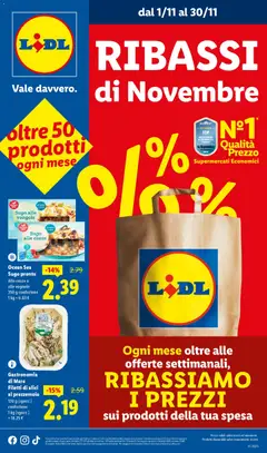 Anteprima Lidl Novembre catalogo valida dal 01/11/2025