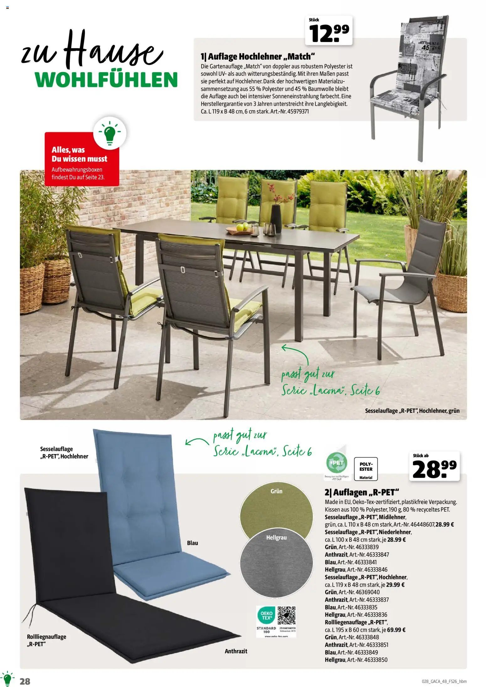 Hagebau Gartenmöbelsortiment - Seite 28 - gültig ab 02.03.2026