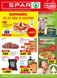 Előnézet Spar Akciós újság érvényes 2025.09.18.-tól