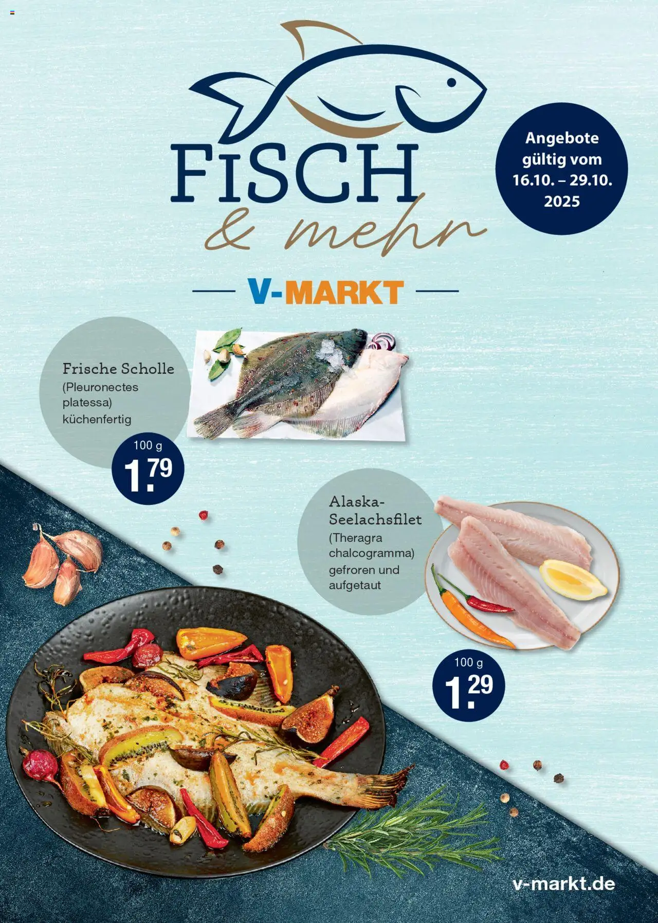 V-Markt - Fischwerbung M&#252;nchen - Seite 1 - gültig ab 16.10.2025