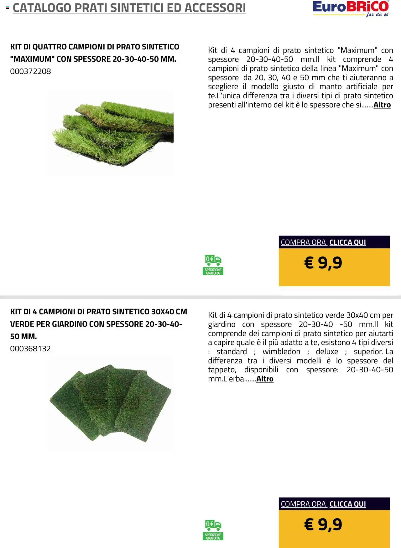 Eurobrico Prati sintetici ed Accessori catalogo - pagina 14 - valido dal 23/07/2025