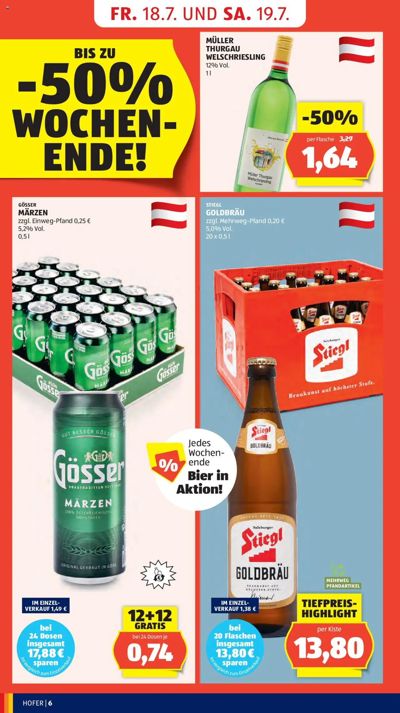 Hofer Flugblatt - Seite 8- gültig ab 18.07.2025