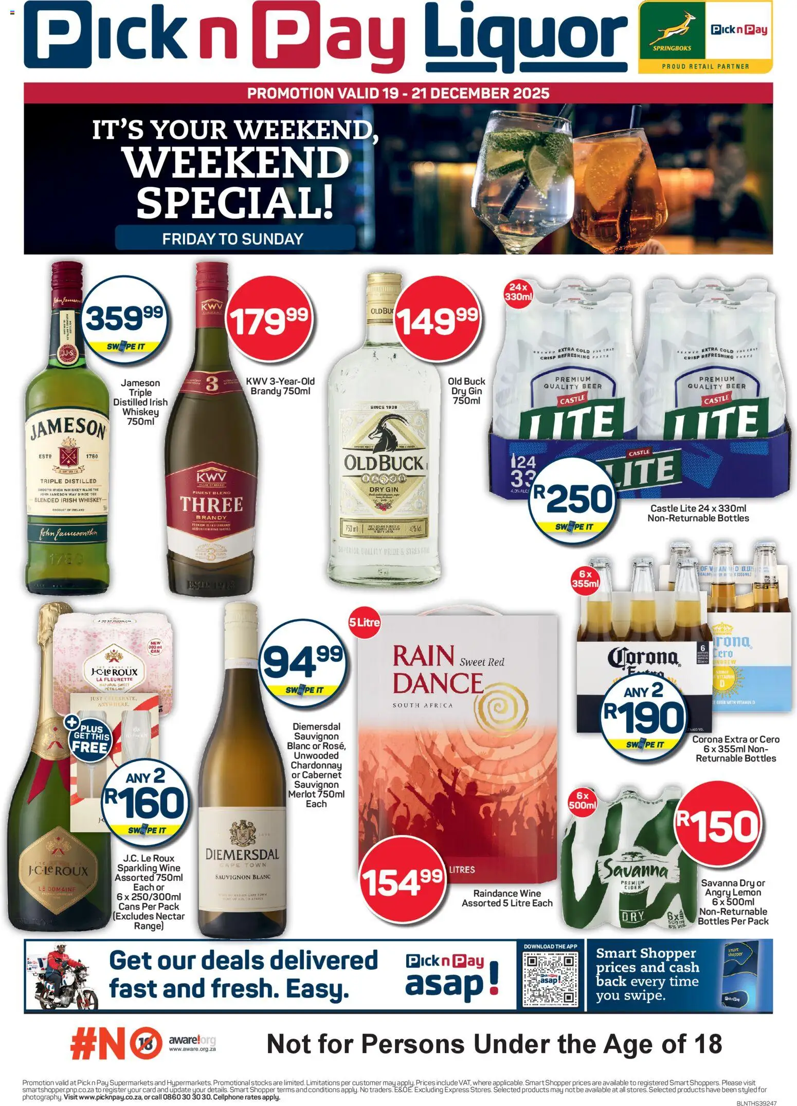 Pick n Pay - Liquor Weekend Specials - page 1- valid from 19/12/2025