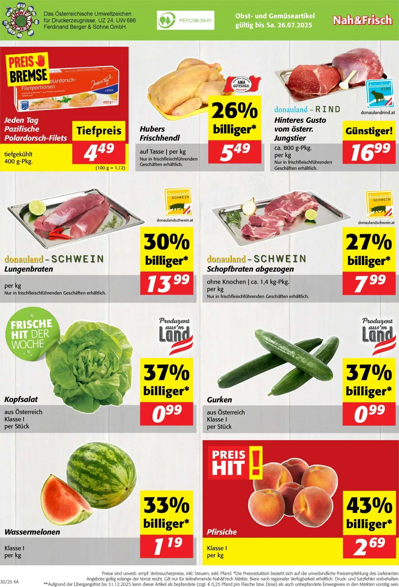 Nah und Frisch Flugblatt - Seite 8- gültig ab 23.07.2025