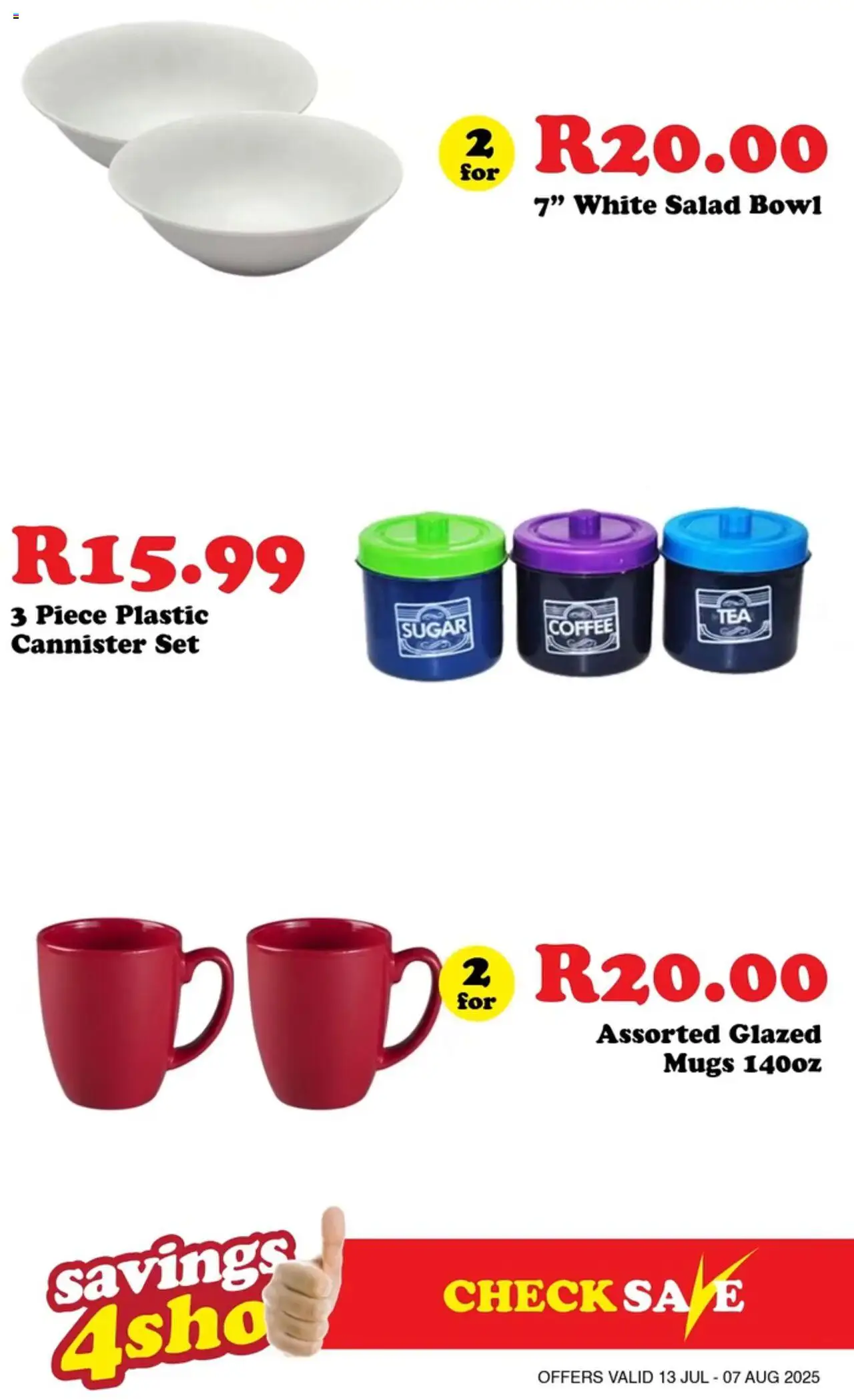 Check Save Specials - page 13- valid from 13/07/2025