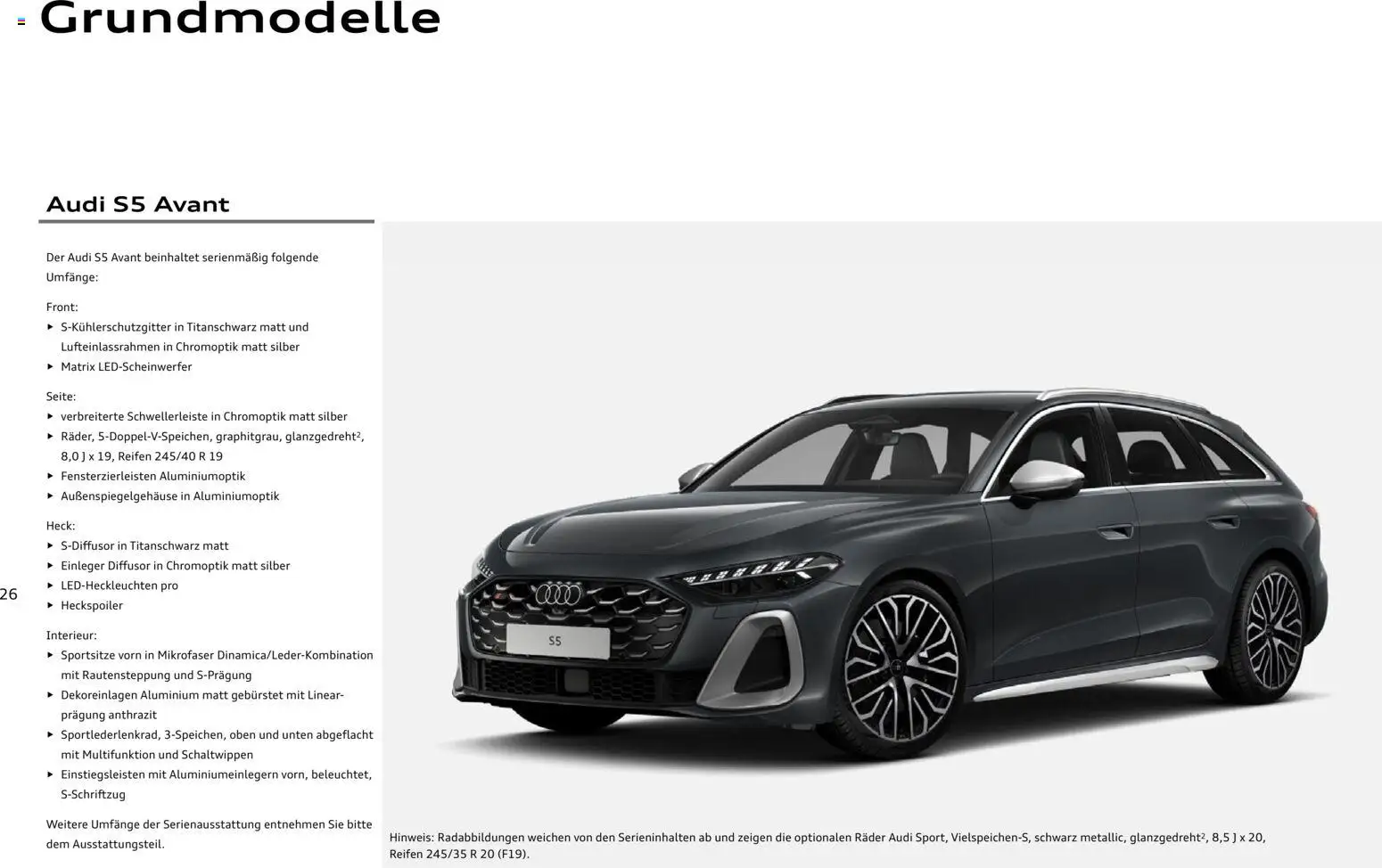 Audi A5 - Seite 26 - gültig ab 28.10.2025