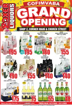 Preview Boxer - Eastern Cape - Confimvaba 2 Liquor Grand Opening valid from 14/11/2025
