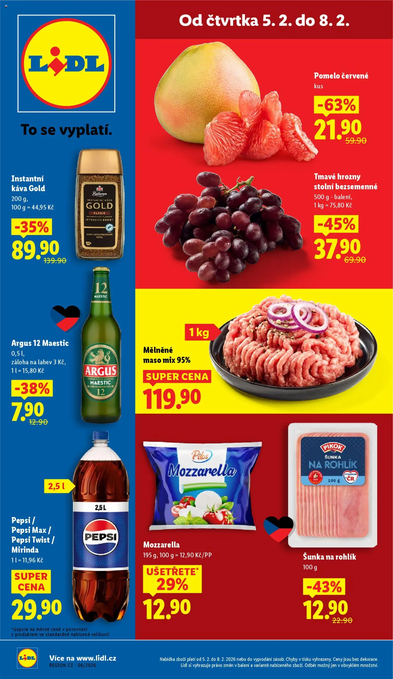 Lidl leták - strana 1- platný od 05.02.2026